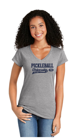 PickleballU Collegiate Short Sleeve Cotton Women’s Shirt