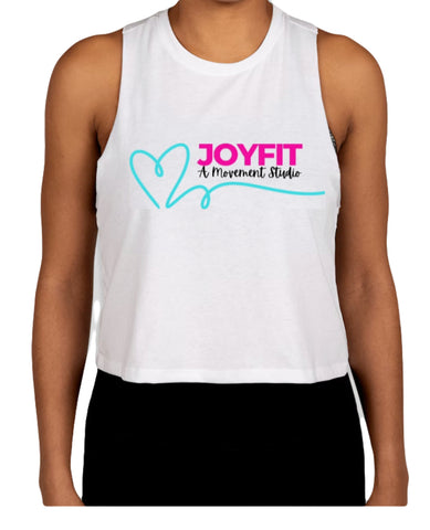 JoyFit White Crop Top Tank