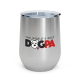 The World's Best Dog Pa - Wine Tumbler